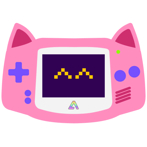 Pink GBA with cat ears